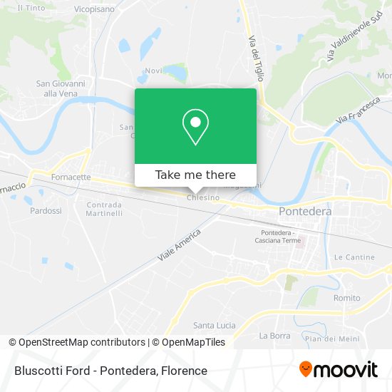 Bluscotti Ford - Pontedera map