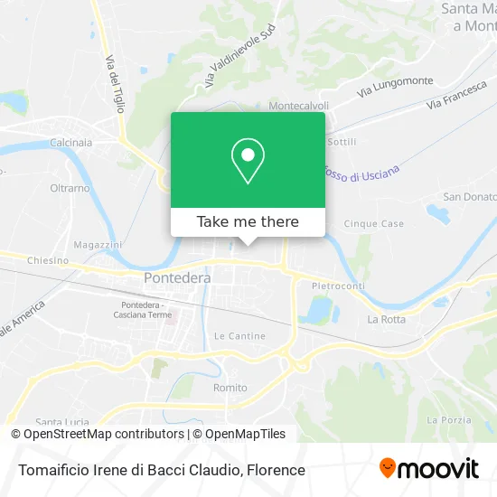 Tomaificio Irene di Bacci Claudio map