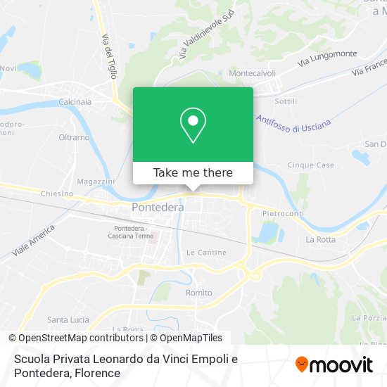 Scuola Privata Leonardo da Vinci Empoli e Pontedera map