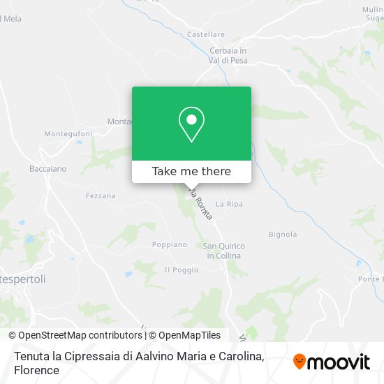 Tenuta la Cipressaia di Aalvino Maria e Carolina map
