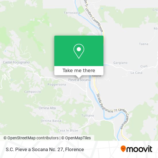 S.C. Pieve a Socana Nc. 27 map