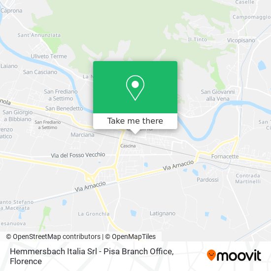 Hemmersbach Italia Srl - Pisa Branch Office map