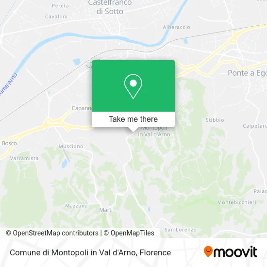 Comune di Montopoli in Val d'Arno map