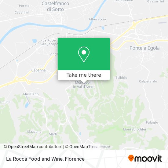 La Rocca Food and Wine map