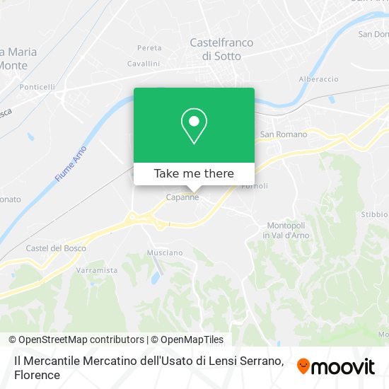 Il Mercantile Mercatino dell'Usato di Lensi Serrano map