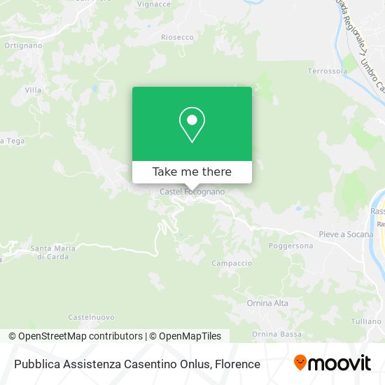 Pubblica Assistenza Casentino Onlus map