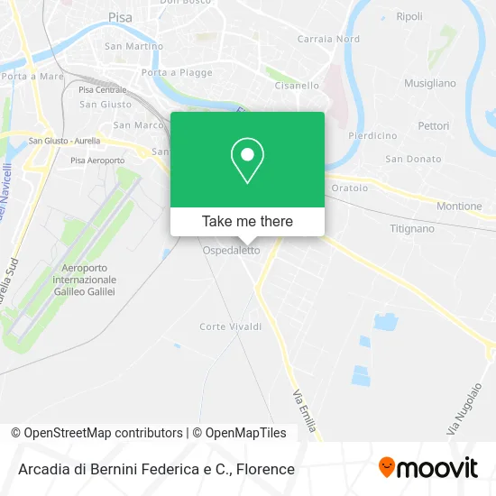 Arcadia di Bernini Federica e C. map