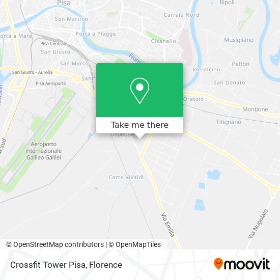 Crossfit Tower Pisa map