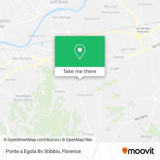 Ponte a Egola Bv Stibbio map