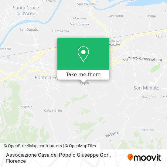Associazione Casa del Popolo Giuseppe Gori map