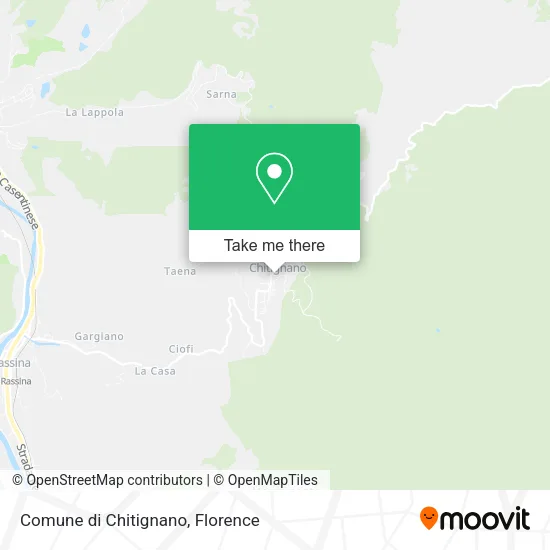 Municipality of Chitignano map