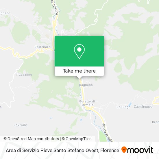 Area di Servizio Pieve Santo Stefano Ovest map