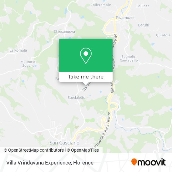 Villa Vrindavana Experience map