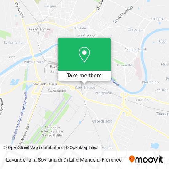 Lavanderia la Sovrana di Di Lillo Manuela map