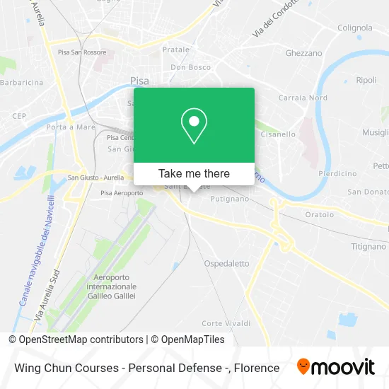 Wing Chun Courses - Personal Defense - map