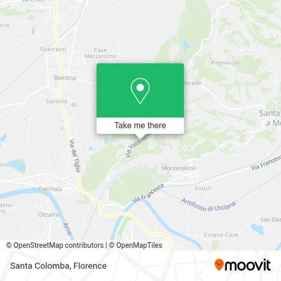 Santa Colomba map