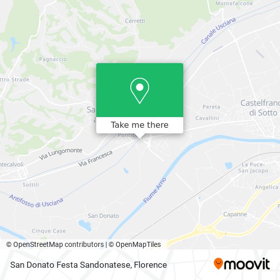 San Donato Festa Sandonatese map
