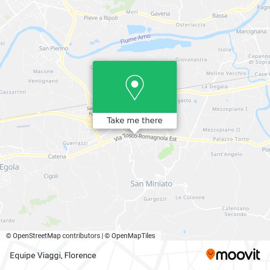 Equipe Viaggi map