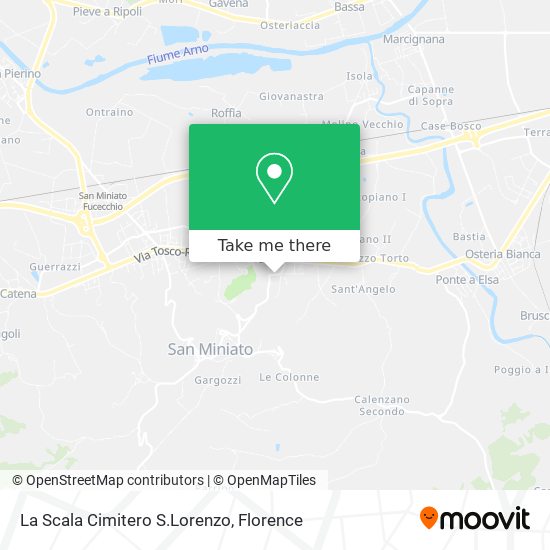 La Scala Cimitero S.Lorenzo map