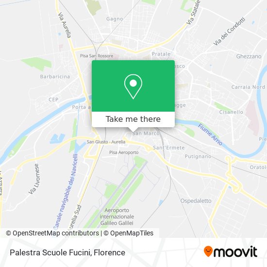 Palestra Scuole Fucini map