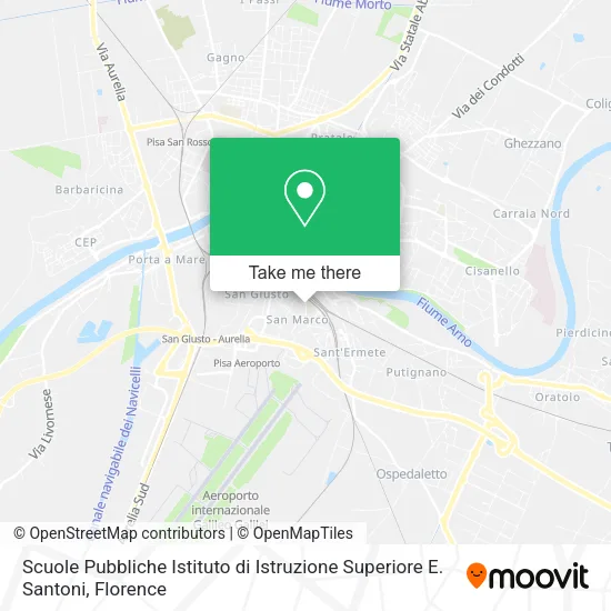 Scuole Pubbliche Istituto di Istruzione Superiore E. Santoni map