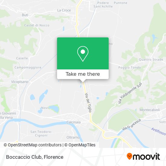 Boccaccio Club map