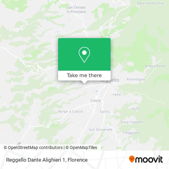 Reggello Dante Alighieri 1 map
