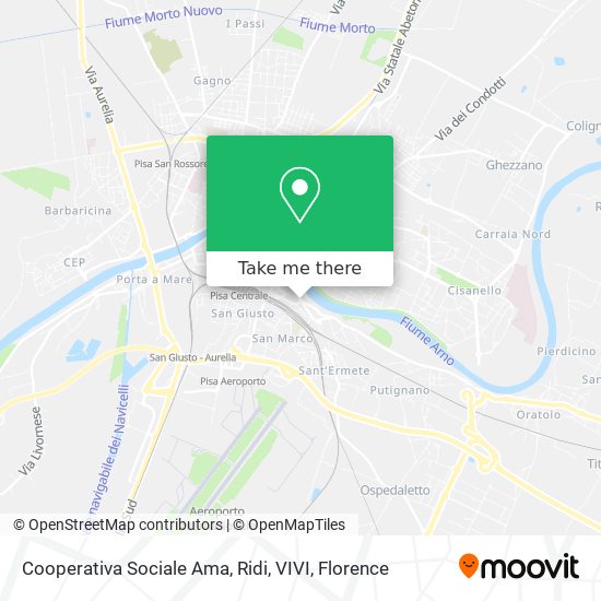 Cooperativa Sociale Ama, Ridi, VIVI map