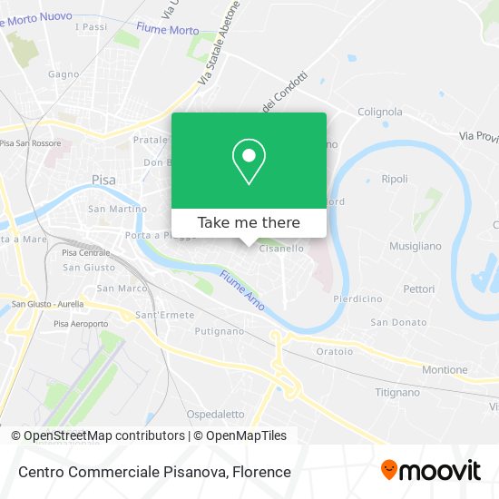 Centro Commerciale Pisanova map