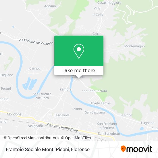 Frantoio Sociale Monti Pisani map