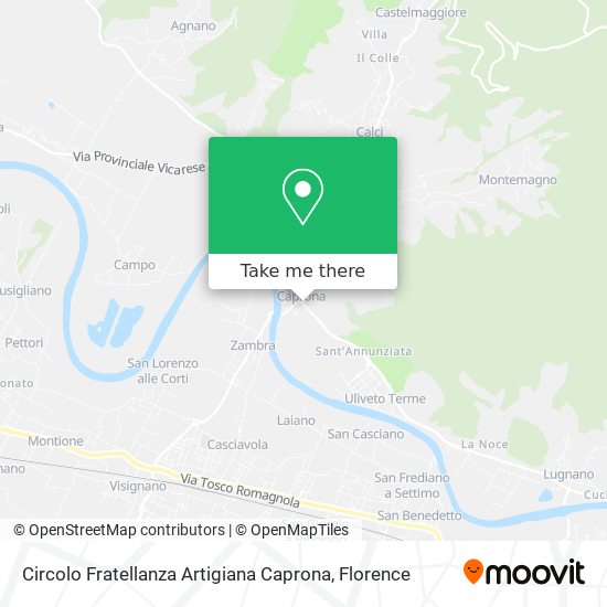Circolo Fratellanza Artigiana Caprona map