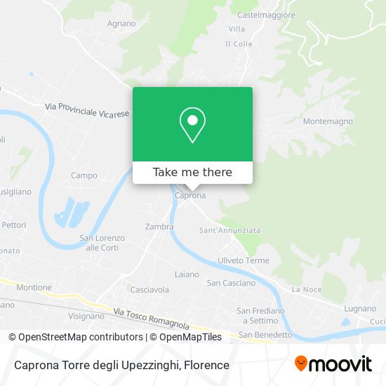 Caprona Torre degli Upezzinghi map