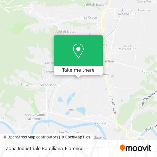 Zona Industriale Barsiliana map