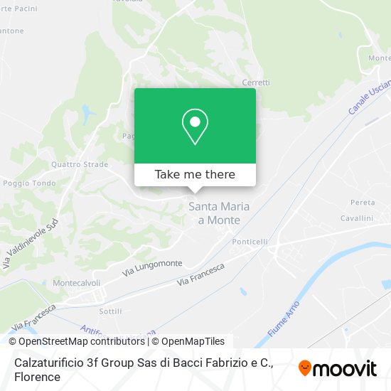 Calzaturificio 3f Group Sas di Bacci Fabrizio e C. map