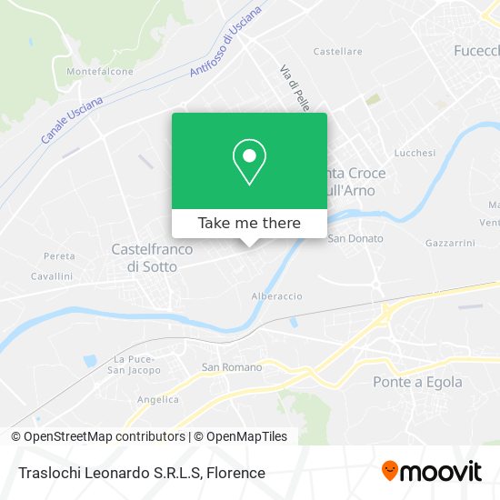 Traslochi Leonardo S.R.L.S map