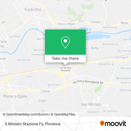 S.Miniato Stazione Fs map