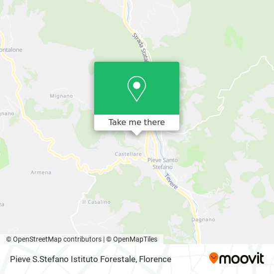 Pieve S.Stefano Istituto Forestale map