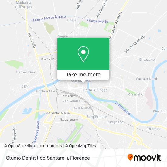 Studio Dentistico Santarelli map