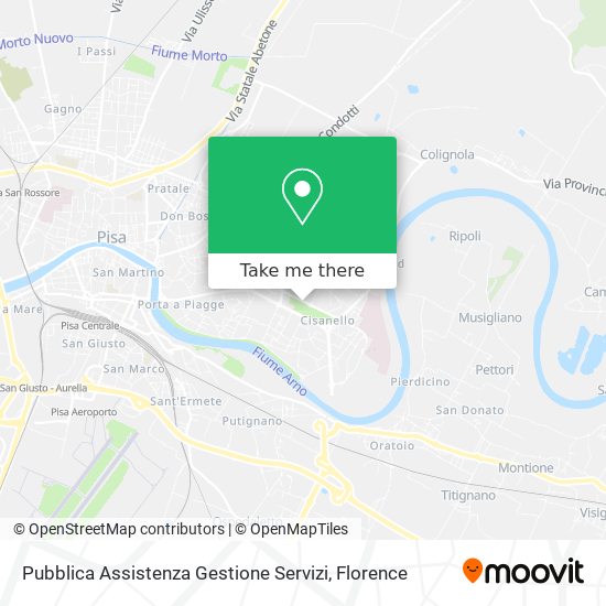 Pubblica Assistenza Gestione Servizi map