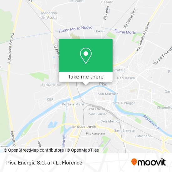 Pisa Energia S.C. a R.L. map