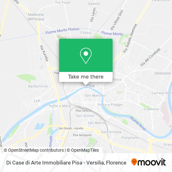 Di Case di Arte Immobiliare Pisa - Versilia map
