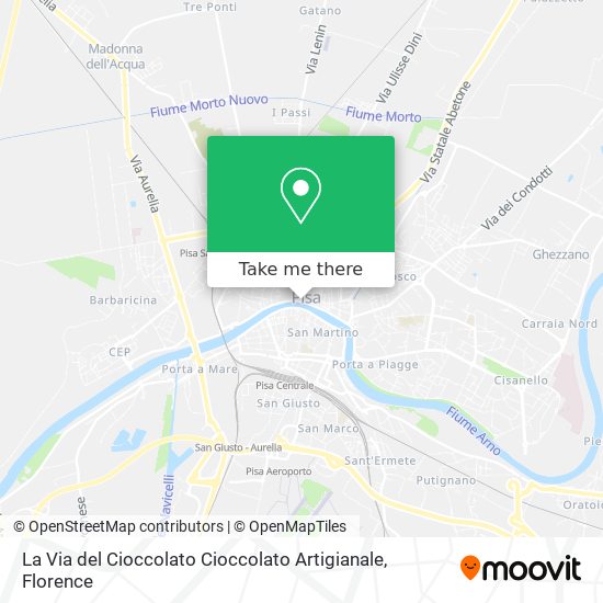 La Via del Cioccolato Cioccolato Artigianale map