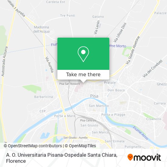 A. O. Universitaria Pisana-Ospedale Santa Chiara map