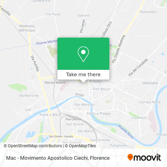 Mac - Movimento Apostolico Ciechi map