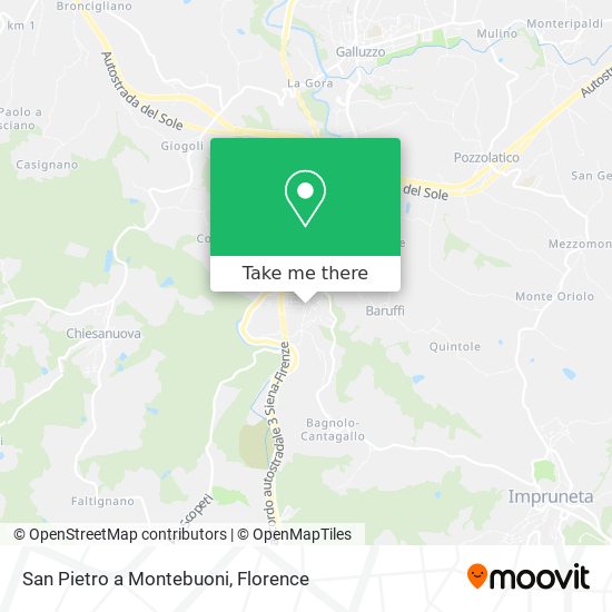 San Pietro a Montebuoni map