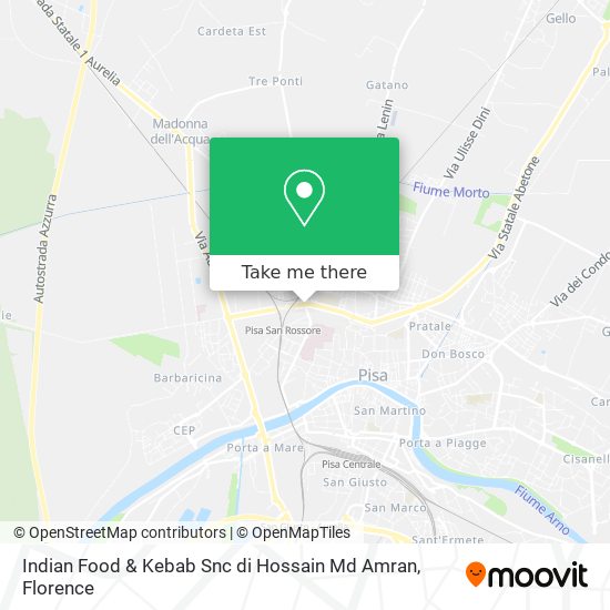 Indian Food & Kebab Snc di Hossain Md Amran map