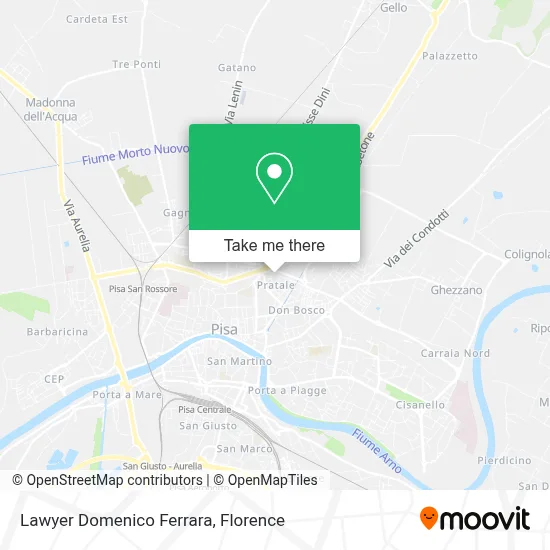 Lawyer Domenico Ferrara map