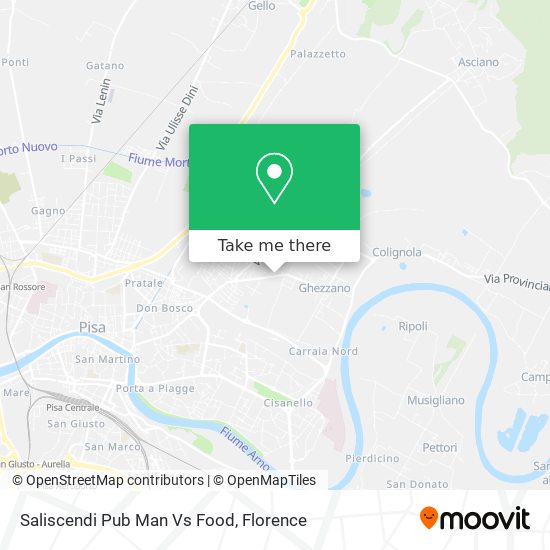 Saliscendi Pub Man Vs Food map