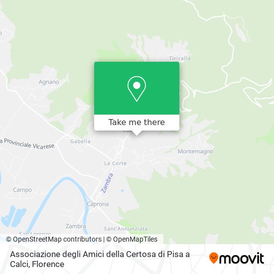 Associazione degli Amici della Certosa di Pisa a Calci map