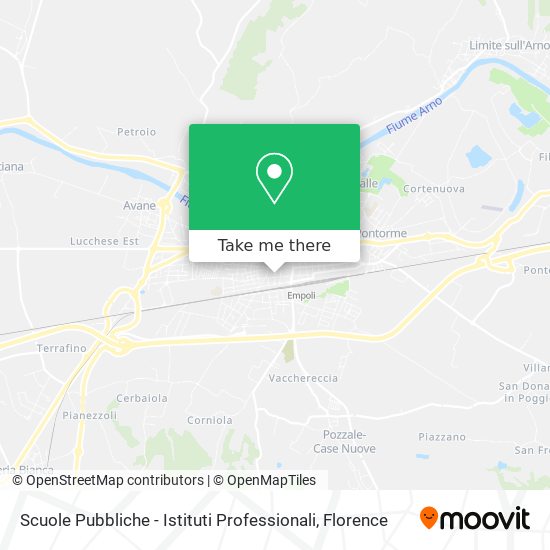 Scuole Pubbliche - Istituti Professionali map